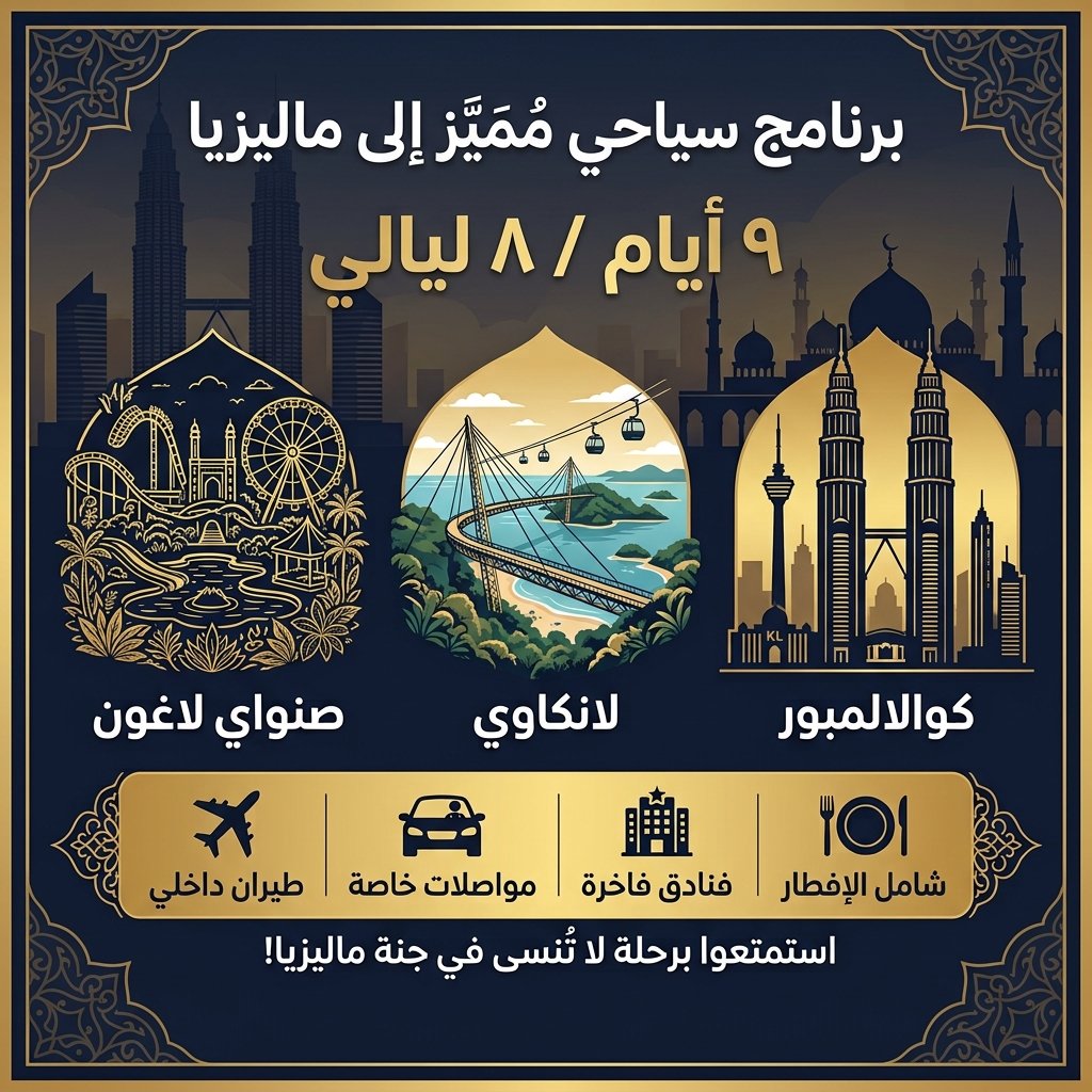 برنامج سياحي الى ماليزيا - 9 ايام 8 ليالي